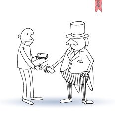 Bank icon hand drawn illustration N6