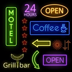 Neon glow signs N2