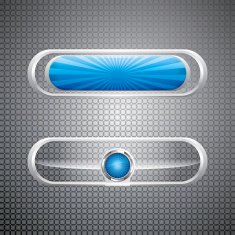 Glass buttons