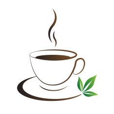Tea cup icon brown N2
