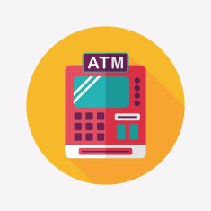 shopping cash register flat icon with long shadow eps10 N20
