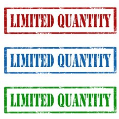 Limited Quantity-stamps