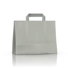 blank paper bag in grey