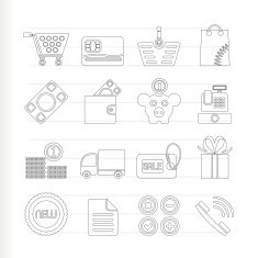 Online shop icons N8