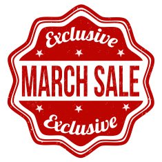 March sale stamp
