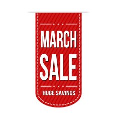 March sale banner design