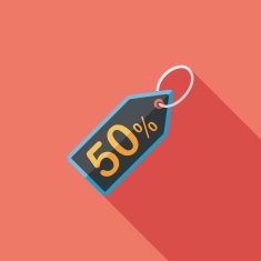 shopping sale price tag flat icon with long shadow eps10 N65