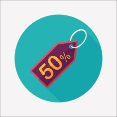 shopping sale price tag flat icon with long shadow eps10 N70