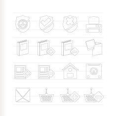 Internet and Website buttons icons
