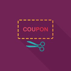 shopping sale coupon flat icon with long shadow eps10 N25