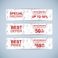 Collection grunge sale banners
