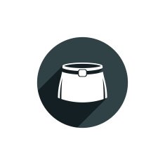 Skirt vector icon isolated N2