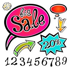 Abstract sale background vector illustration color N5