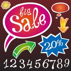 Abstract sale background vector illustration color N6