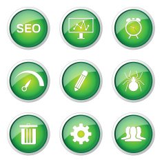 SEO Internet Sign Green Vector Button Icon Design Set 8 N11