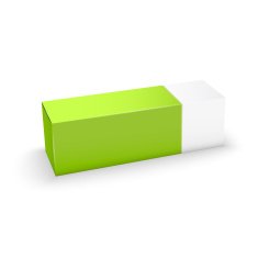 Package white and green box design free image download