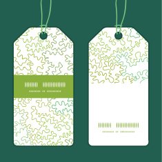Vector curly doodle shapes vertical stripe frame pattern tags set N2