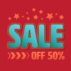 SALE text embroidery N2
