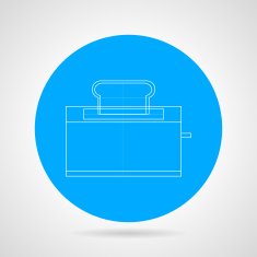 Outline vector icon for toaster