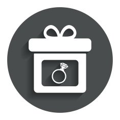Gift box sign icon Present symbol N38