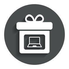 Gift box sign icon Present symbol N39