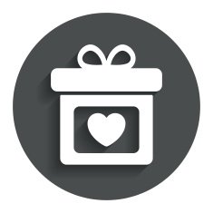Gift box sign icon Present symbol N40
