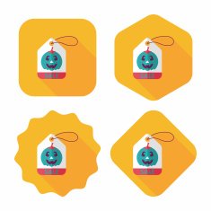 Halloween SALE flat icon with long shadow eps10 N19
