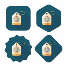 Halloween SALE flat icon with long shadow eps10 N20