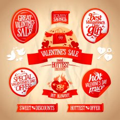 Valentine`s day sale designs collection N2