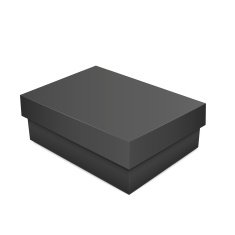 black blank paper box N2