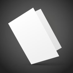 blank half-fold brochure design N2