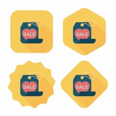 Valentine's Day SALE flat icon with long shadow eps10 N56