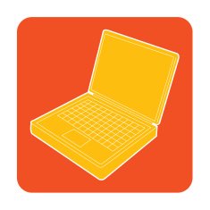 Laptop vector icon