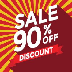 Sale 90 off discount