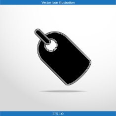 Vector label web flat icon