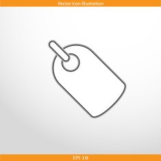 Vector label web flat icon N2
