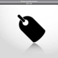 Vector label web flat icon N4