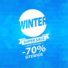 Winter sale illustration N2