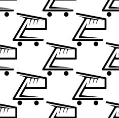 Seamless background pattern of shopping carts