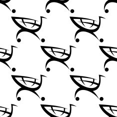 Shopping cart seamless pattern
