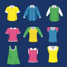 isolate of cloth vector image N2
