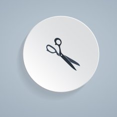 Scissors icon Flat design style modern vector illustration