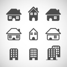 house icon set vector eps10