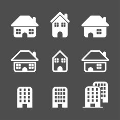 house icon set vector eps10 N2