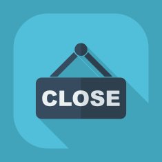 Flat modern design with shadow plate closed