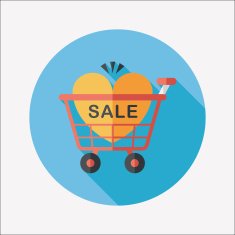 Valentine's Day SALE flat icon with long shadow eps10 N77
