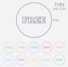 Free sign icon Special offer symbol N2