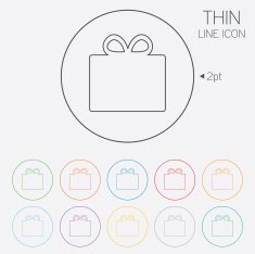 Gift box sign icon Present symbol N50