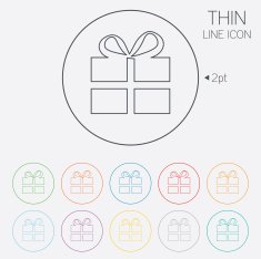 Gift box sign icon Present symbol N51