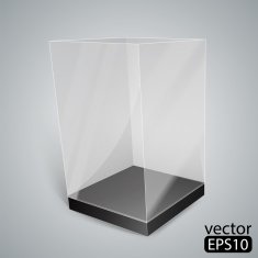 Black Glass Rectangle Box